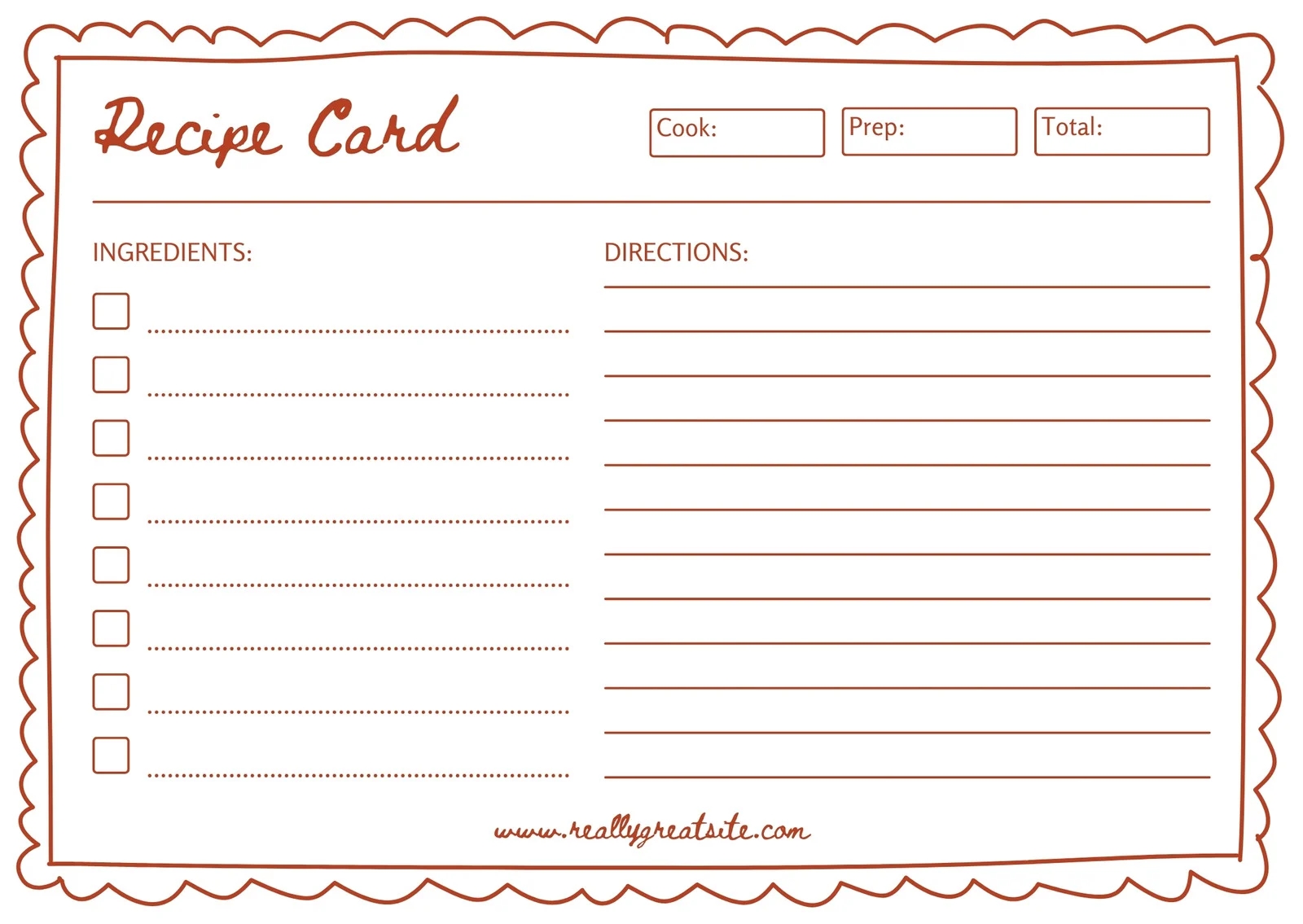 Free And Customizable Recipe Templates Canva