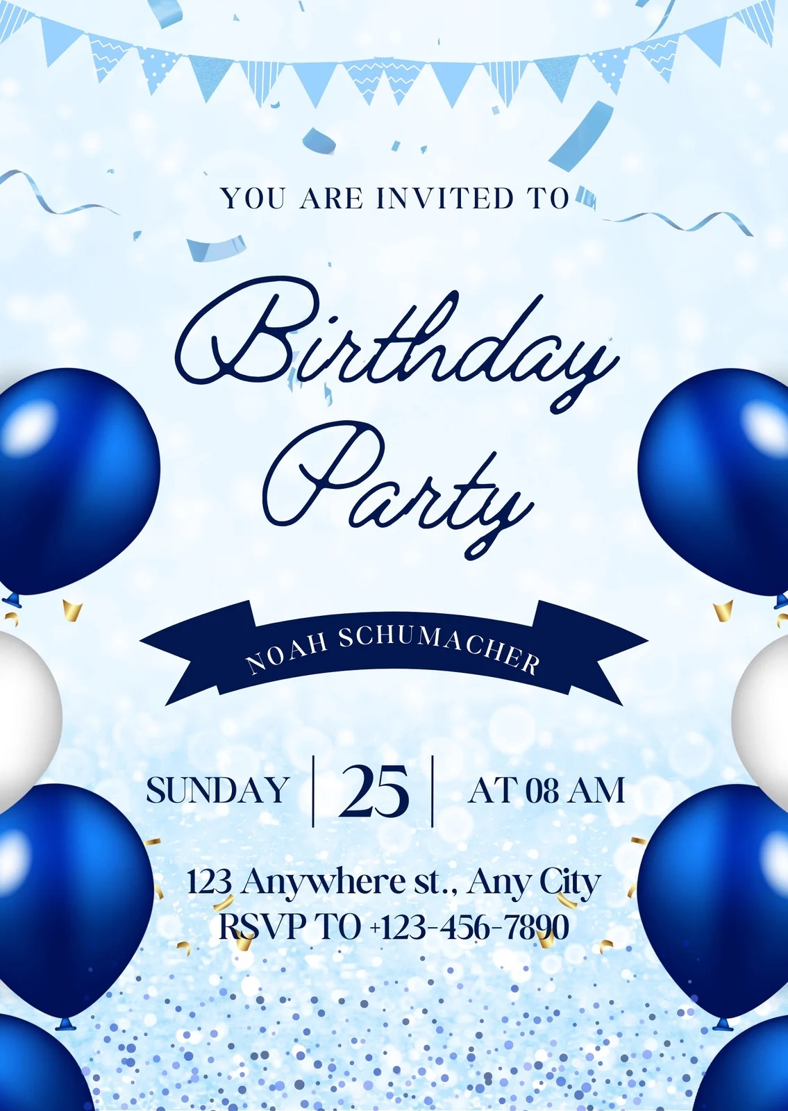 Free And Printable Birthday Invitation Templates Canva