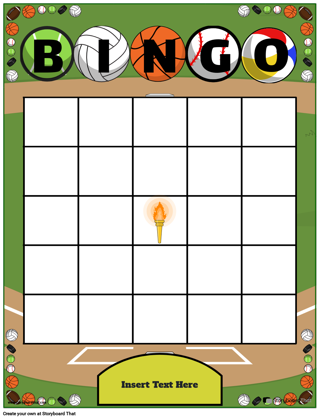 Bingo Card Template Free Printable