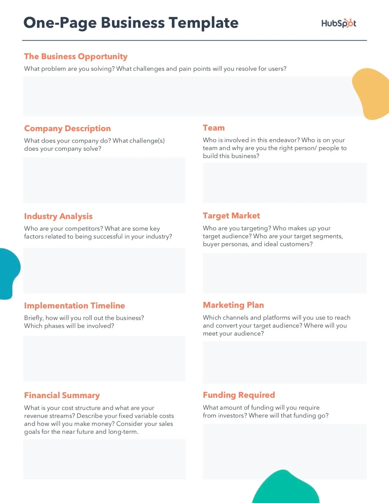 Free Business Plan Template Download Now