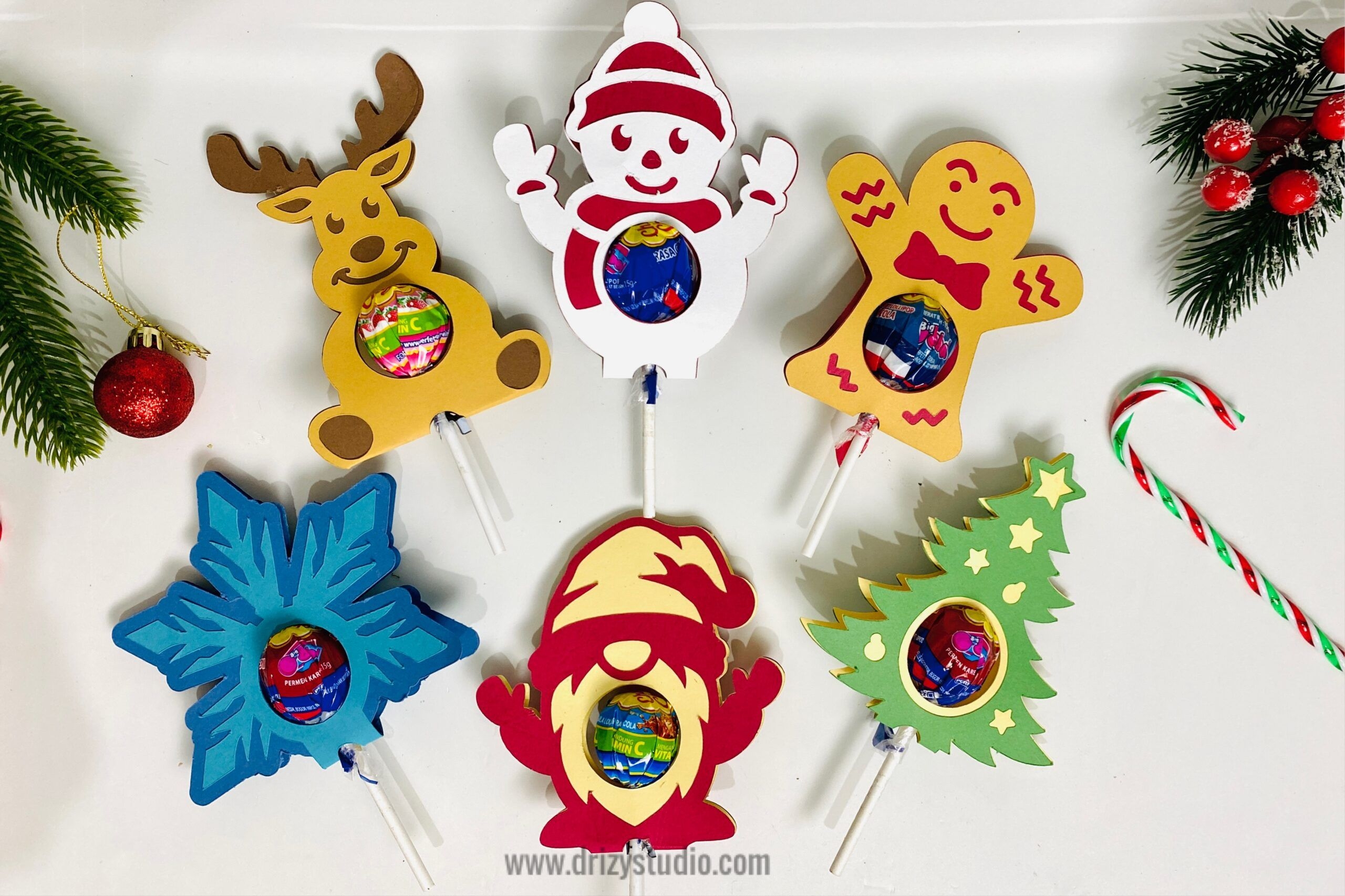 Free Christmas Lollipop Holder SVG For A Sweet Holiday Drizy Studio