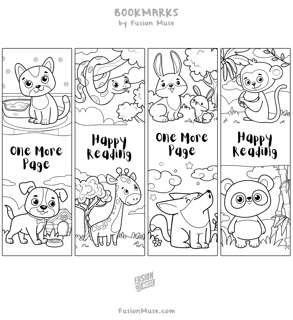 Free Printable Bookmark Templates To Color