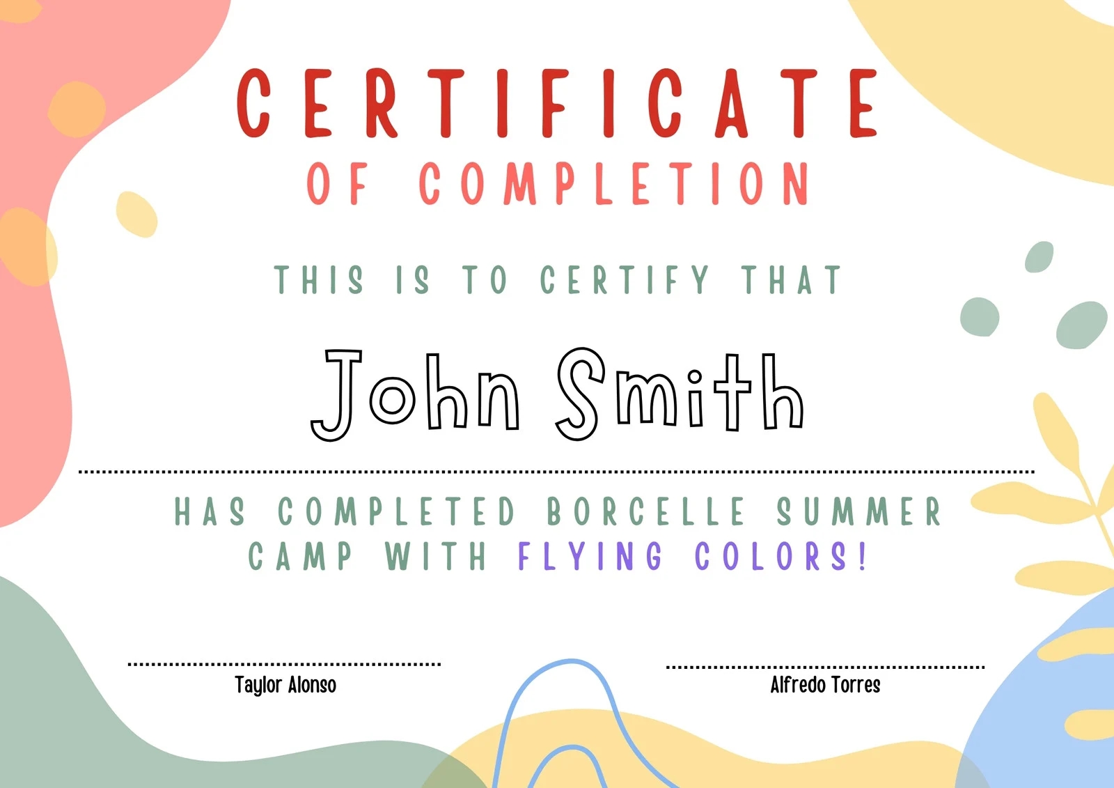 Free Custom Printable Certificate Of Completion Templates Canva