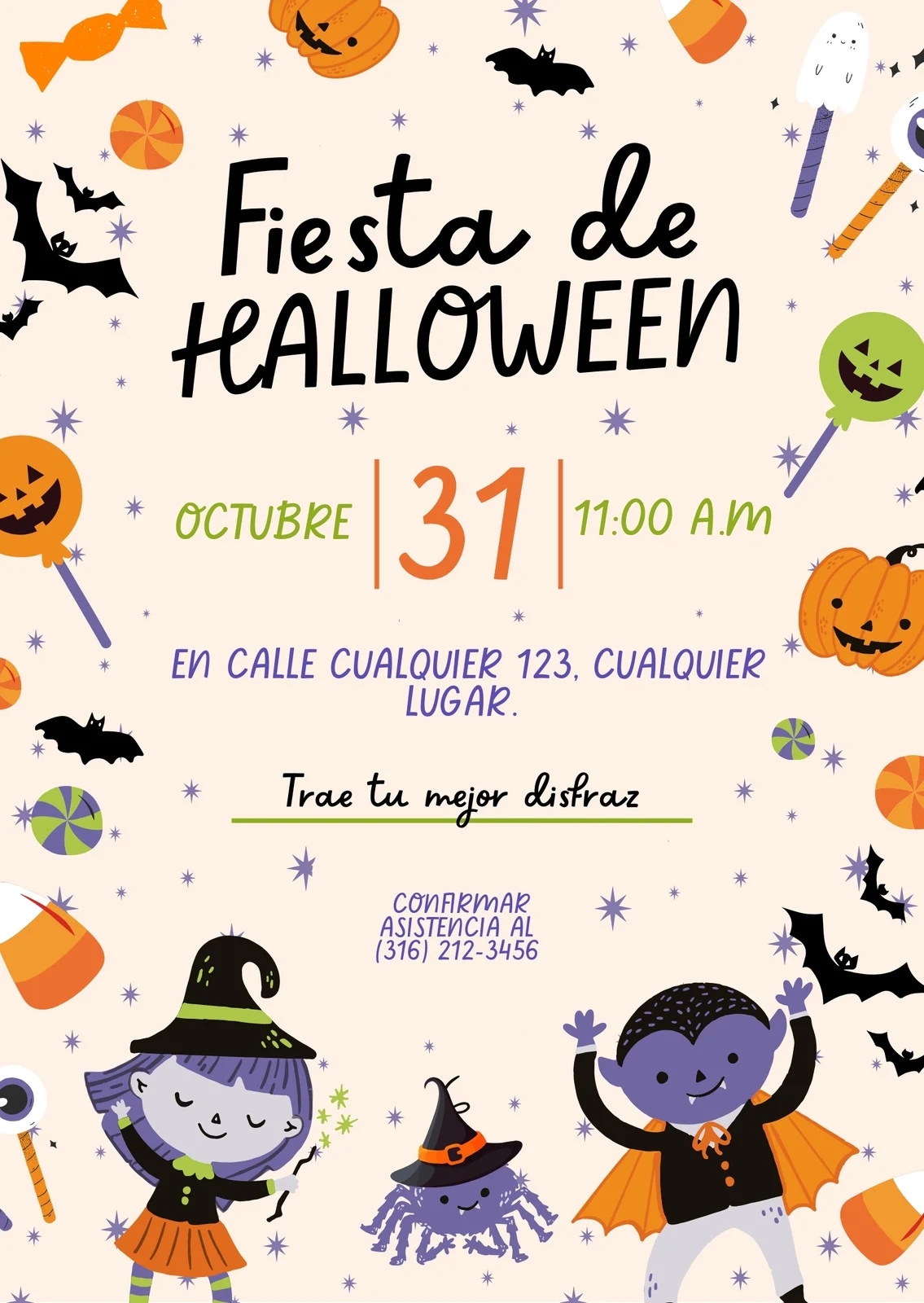 Free Custom Printable Halloween Invitation Templates Canva