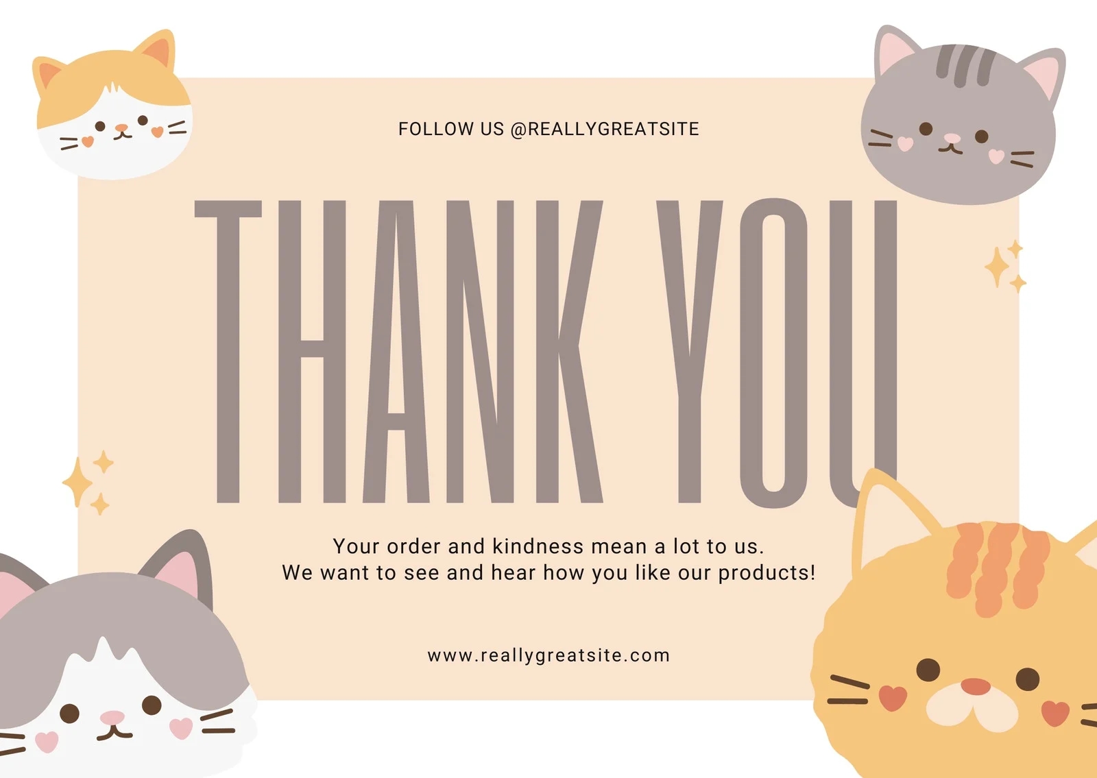 Free Customizable Printable Cat Card Templates Canva