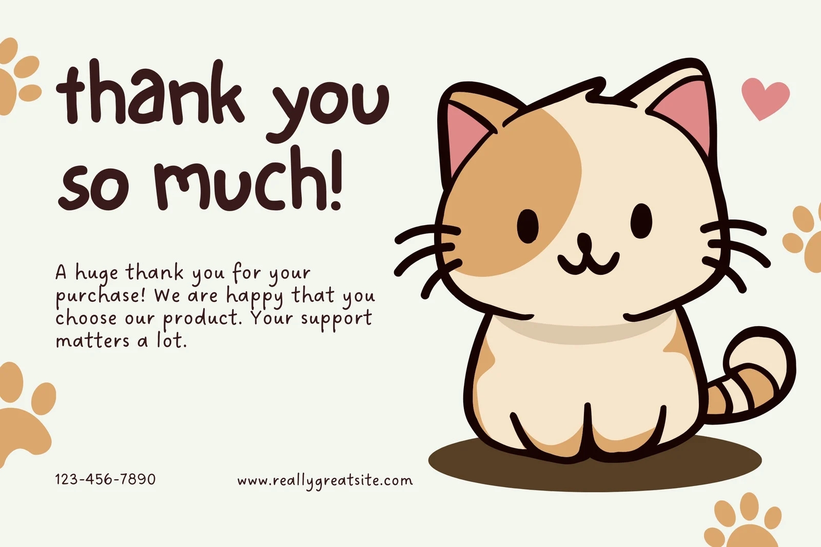 Free Customizable Printable Cat Card Templates Canva