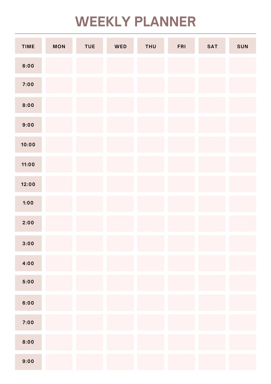 free daily planner templates to customize canva