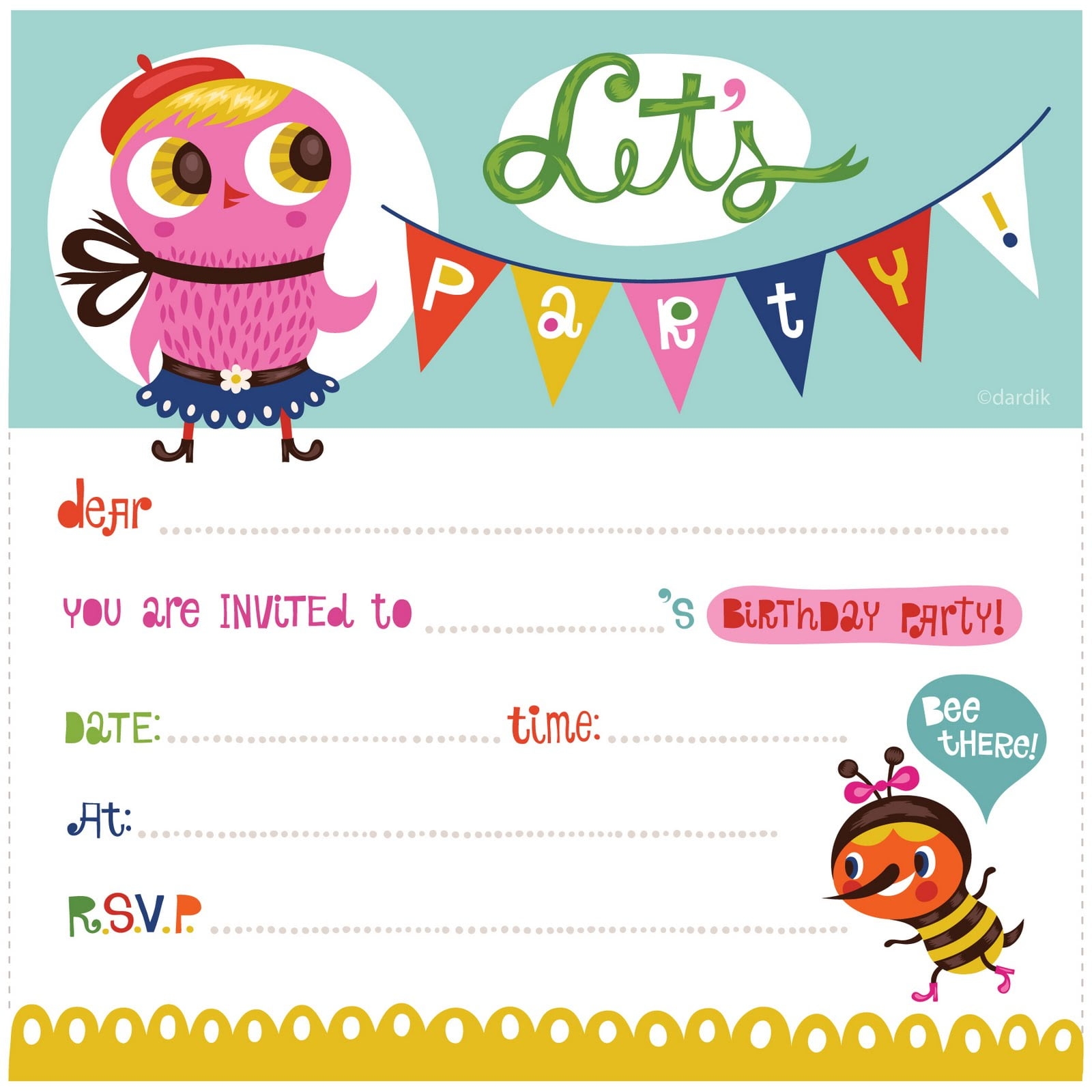 Free Deals Party Invitations