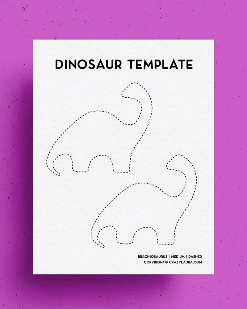 Free Printable Dinosaur Template