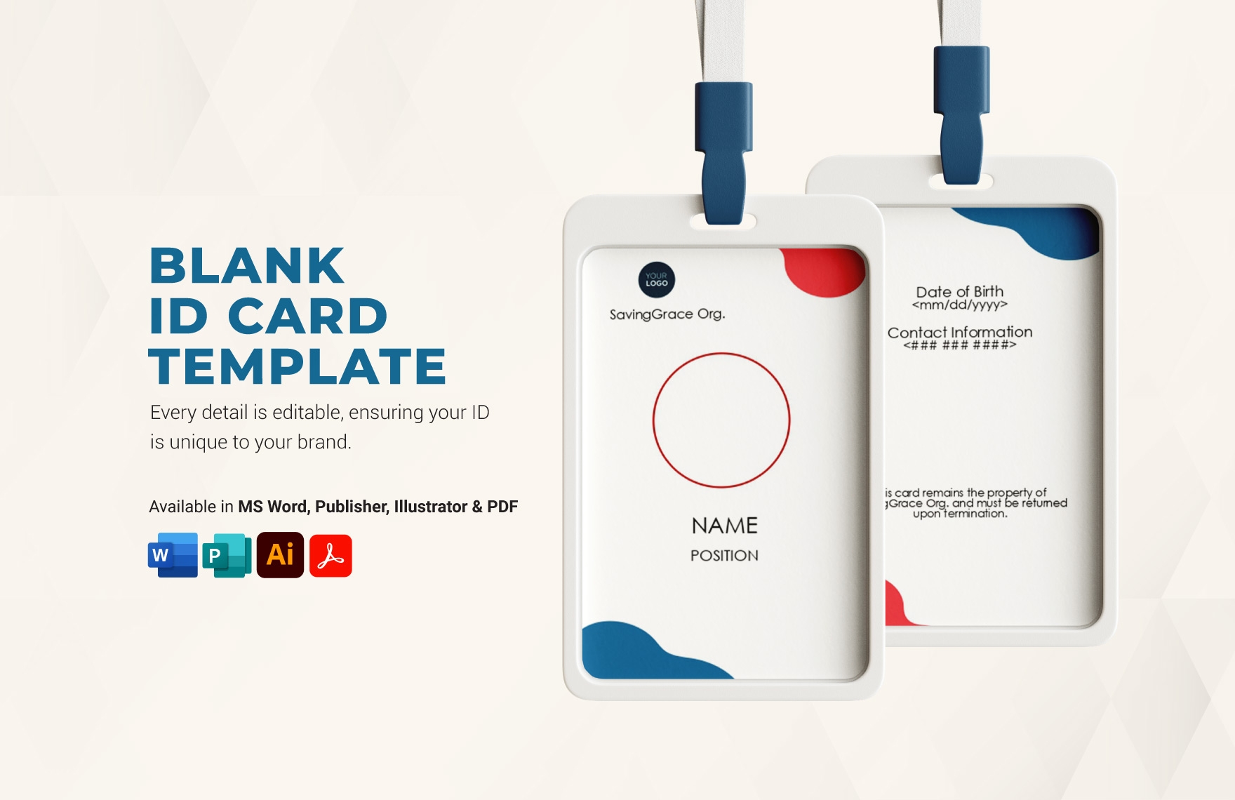 Free Editable ID Card Templates In Word To Download