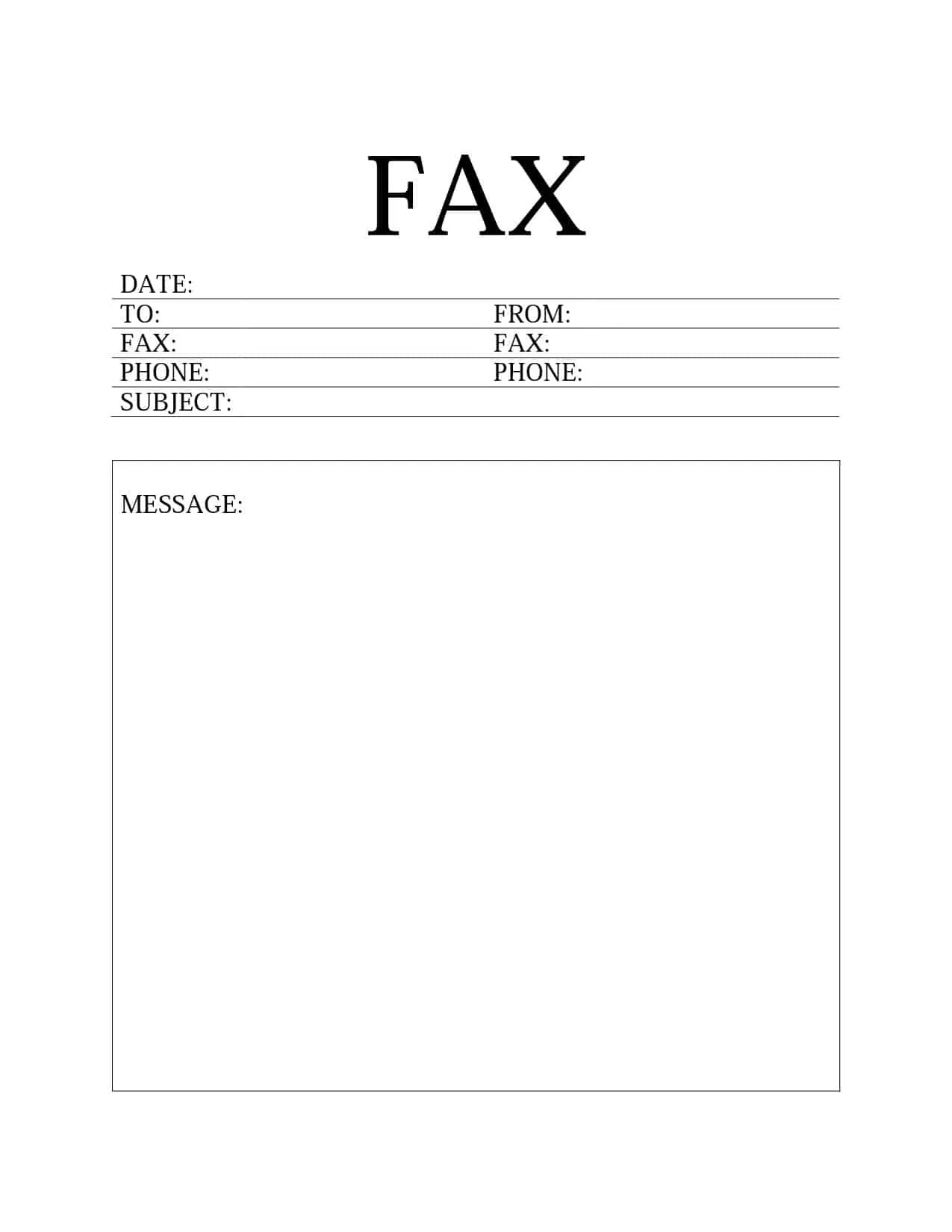 Free Fax Cover Sheet Templates For Your Business Worksheets Library