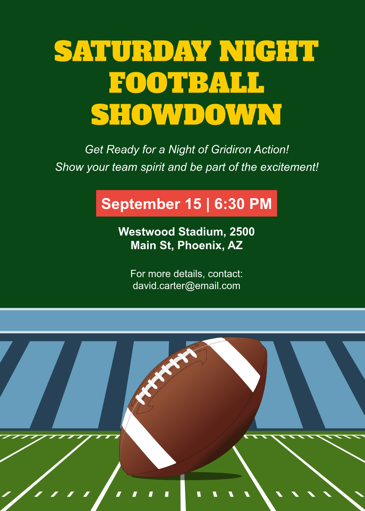 Free Football Invitation Templates Editable And Printable
