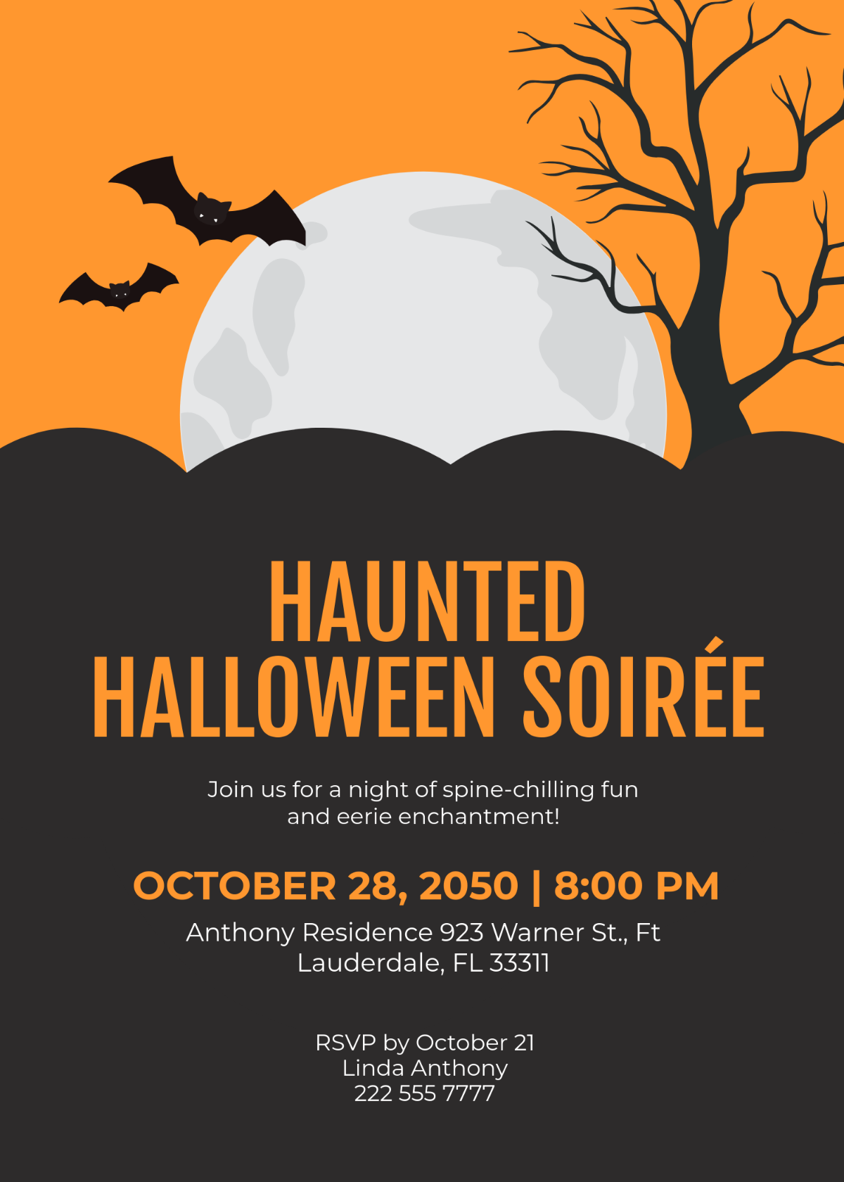 free halloween invitation templates editable and printable