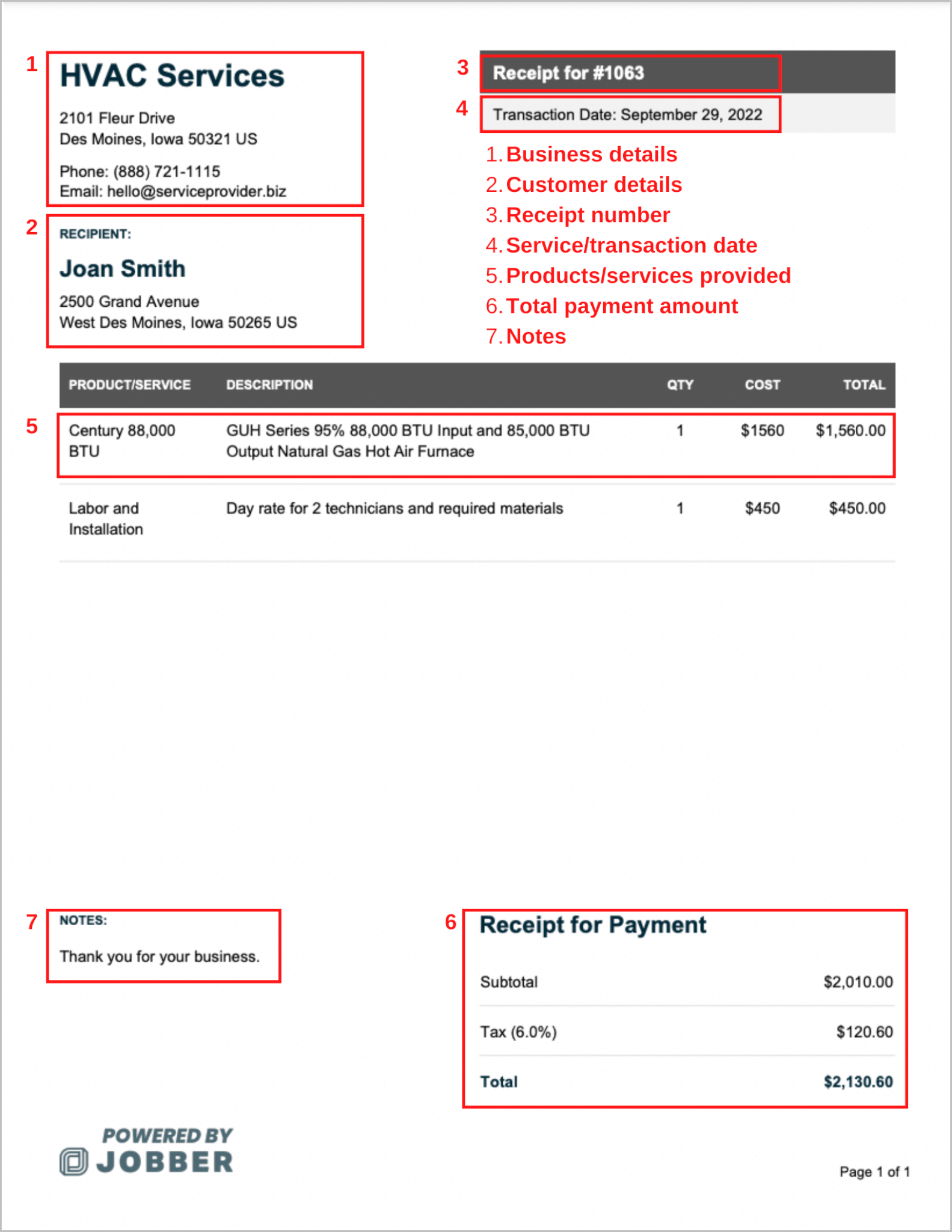 Free Printable Hvac Invoice Template