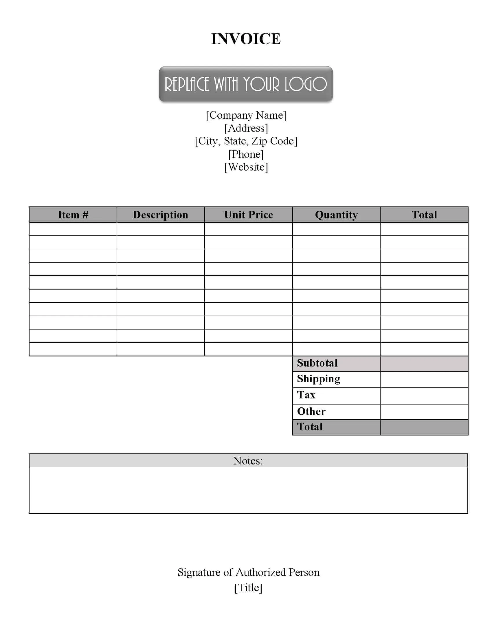 FREE Invoice Templates Online Invoice Maker
