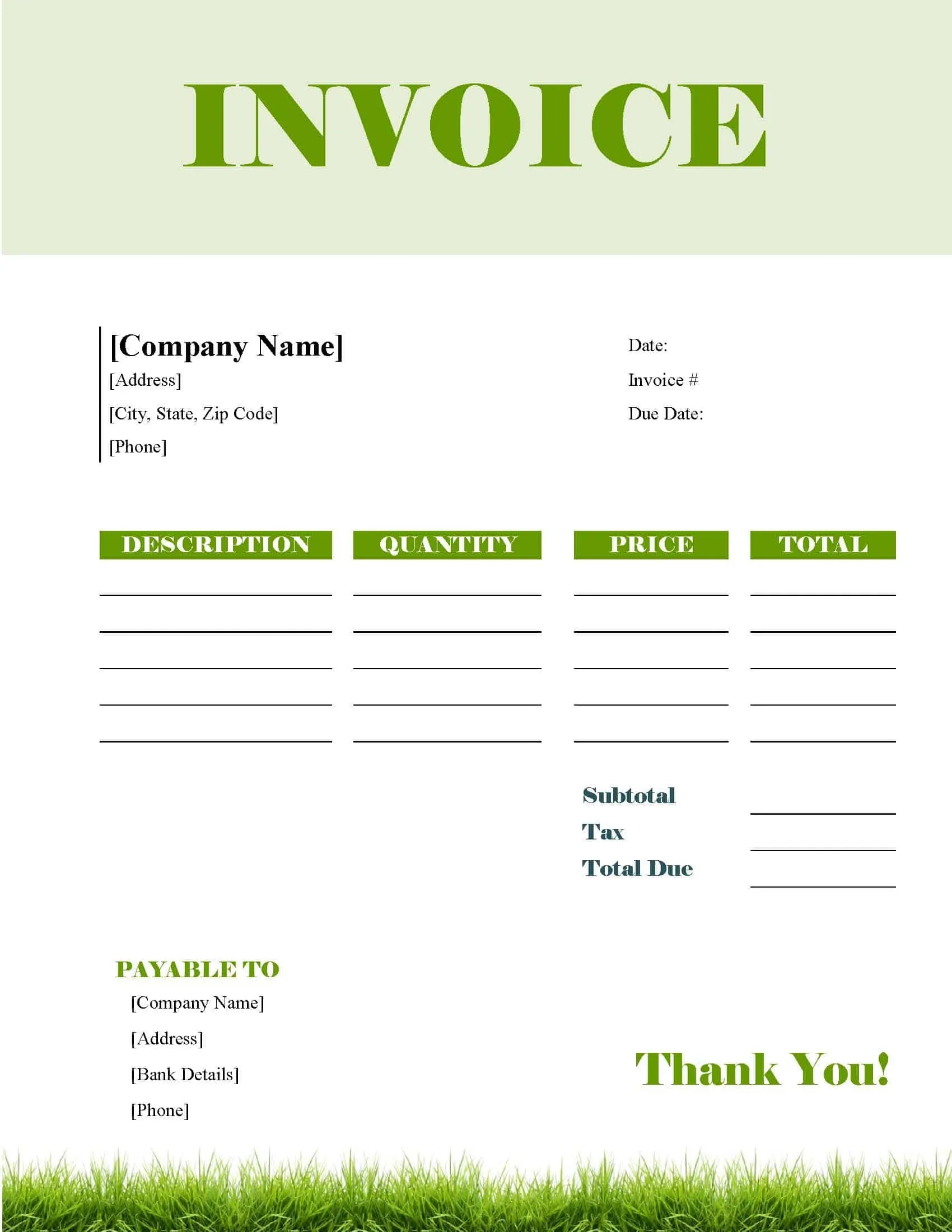 FREE Invoice Templates Online Invoice Maker