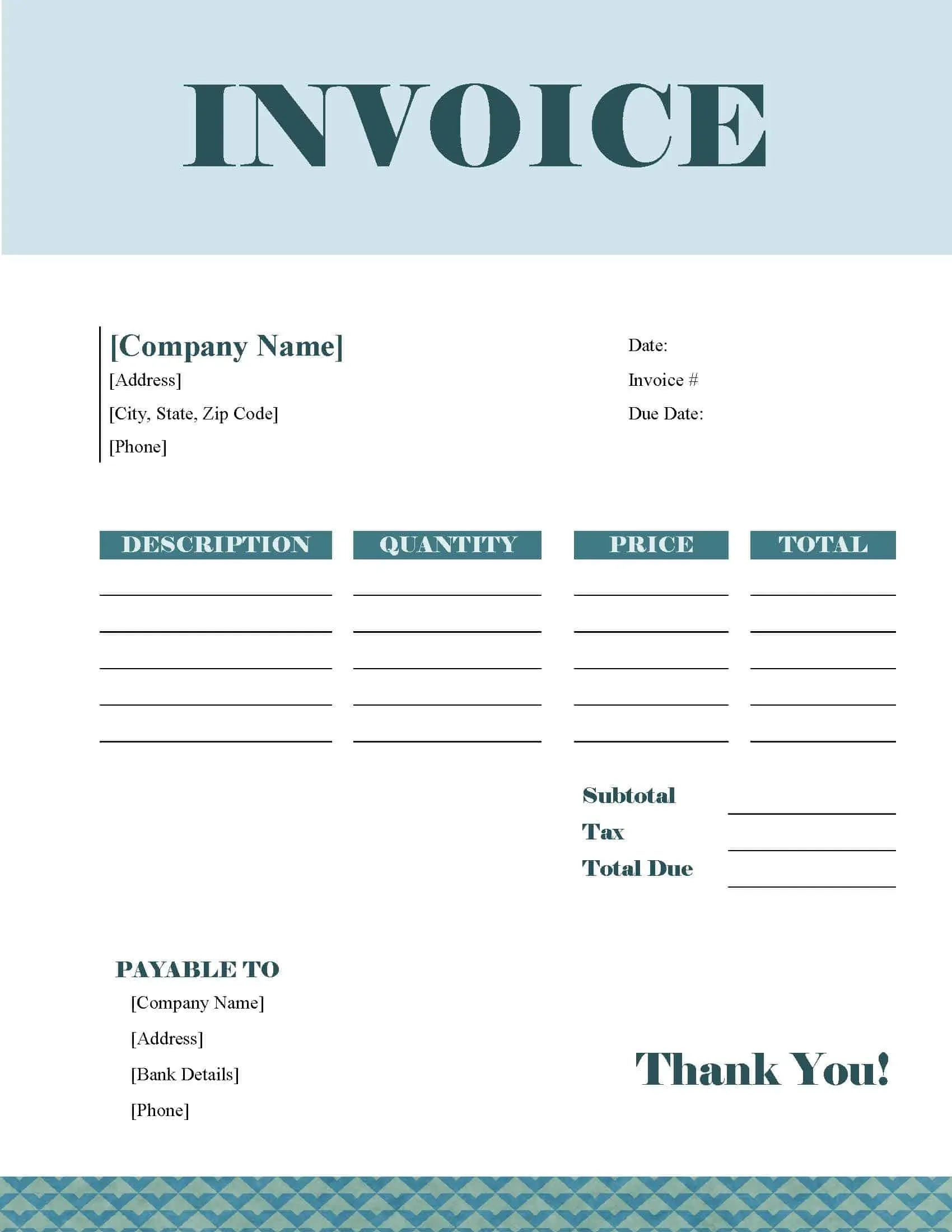 FREE Invoice Templates Online Invoice Maker
