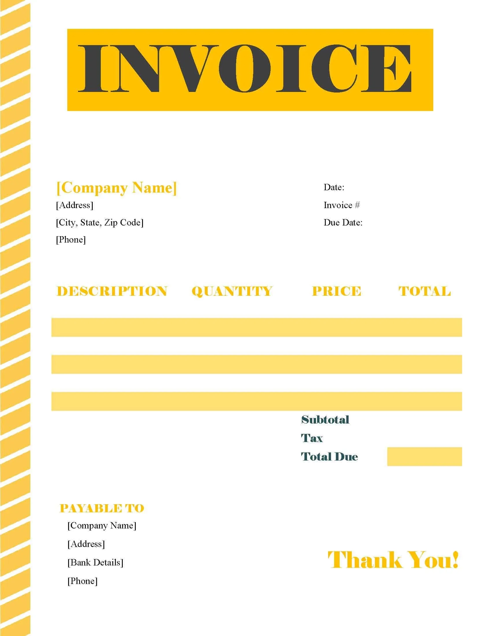 FREE Invoice Templates Online Invoice Maker