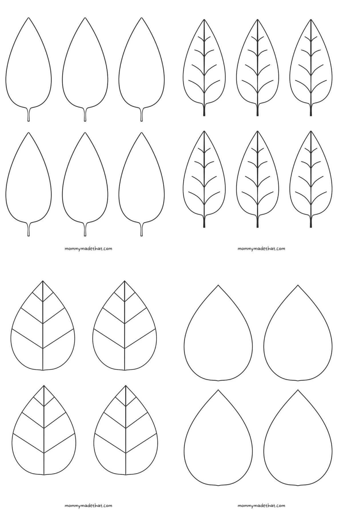 Free Leaf Templates U0026 Outlines Tons Of Printables Worksheets Library