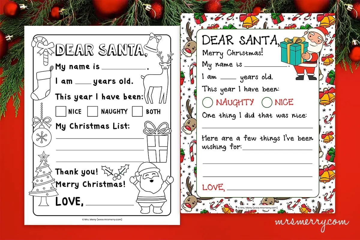 Free Printable Personalised Letter From Santa Template