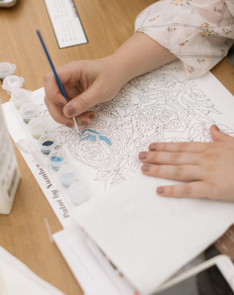 FREE Paint By Numbers Printable Floral Download Saffron Avenue