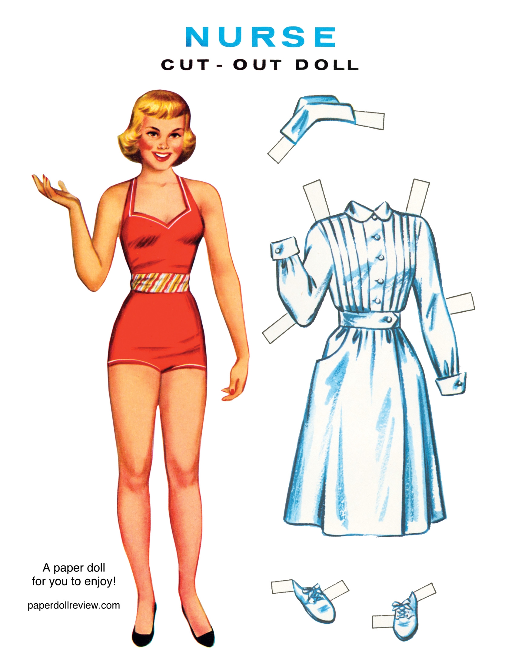 Free Printable Paper Doll Template