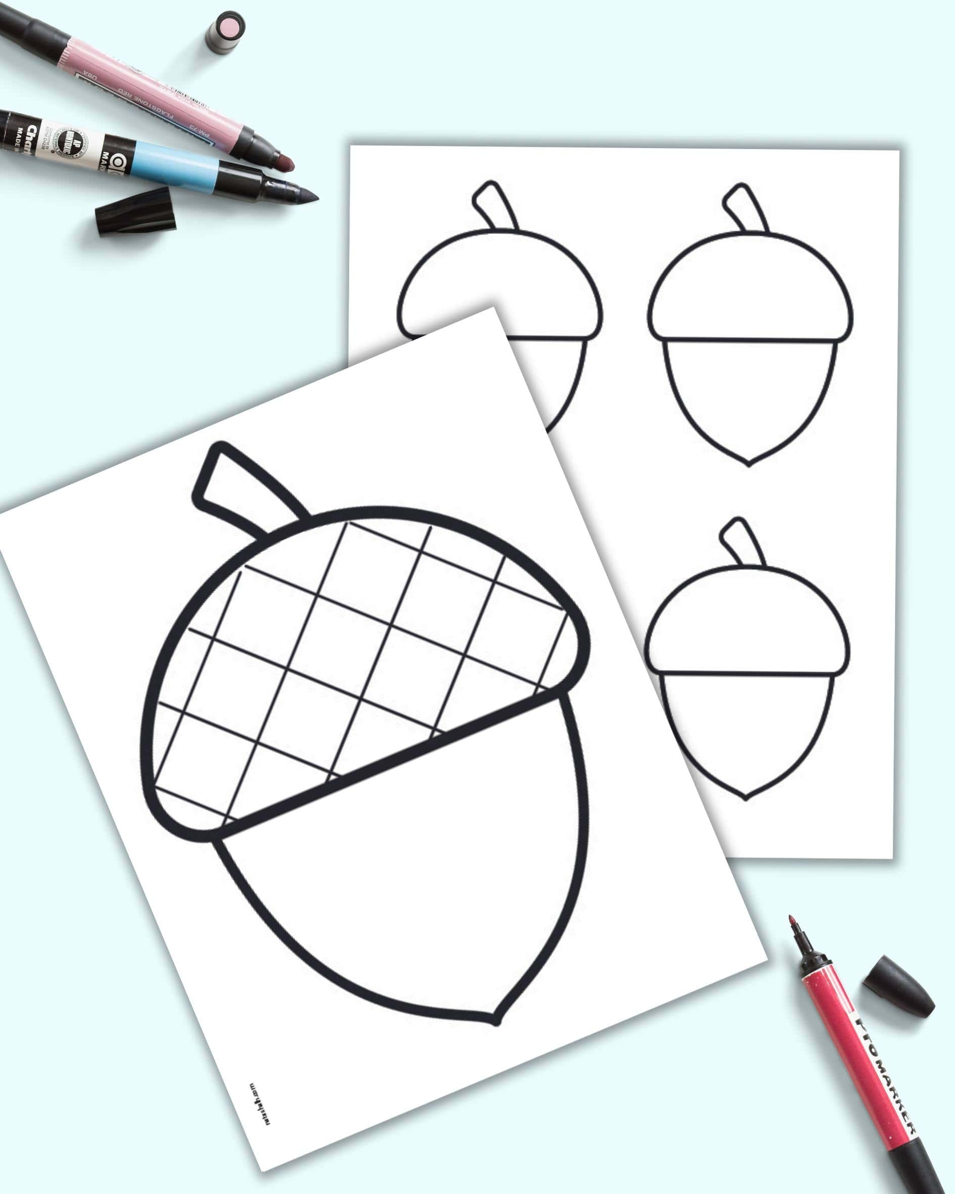 Free Printable Acorn Templates The Artisan Life