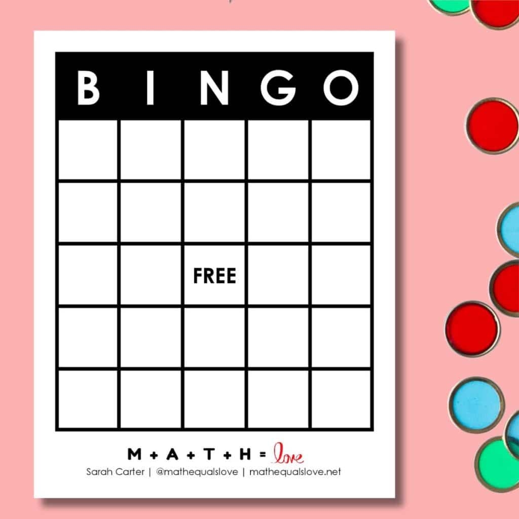 Free Bingo Printable Template