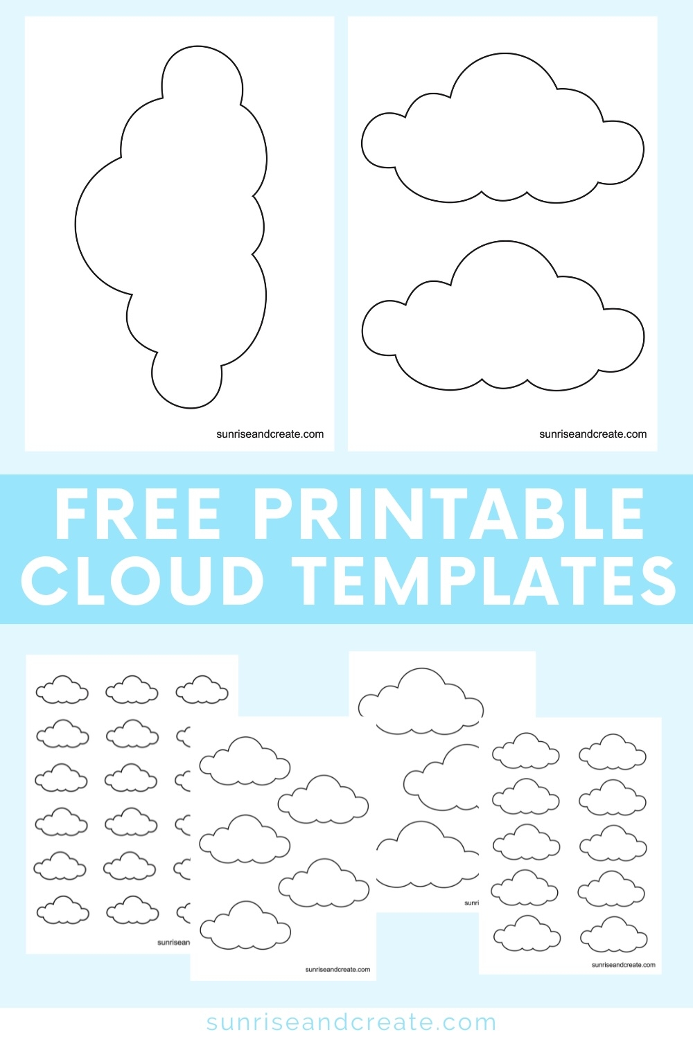 Free Printable Cloud Templates