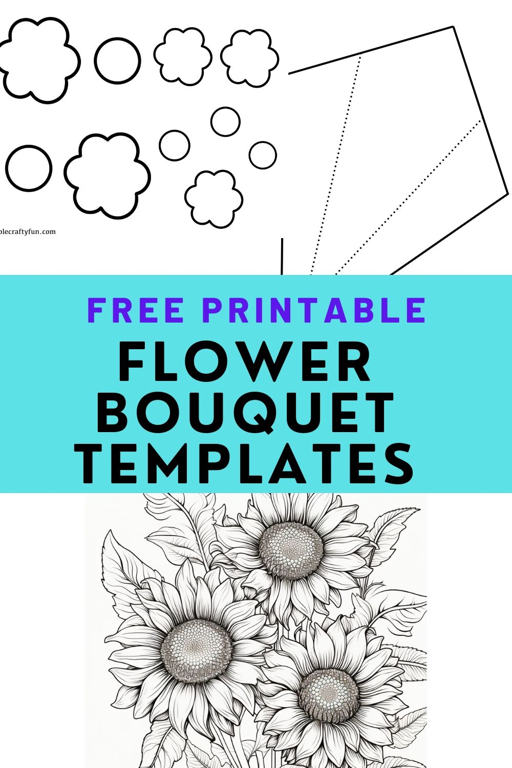 Free Printable Flower Bouquet Craft 