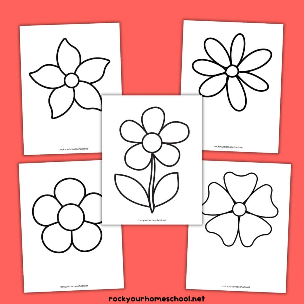 Free Printable Flower Templates Rock Your Homeschool