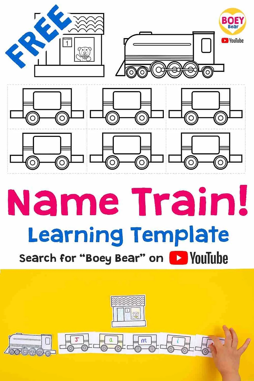 Free Printable For Train Loving Toddlers U0026 Preschoolers