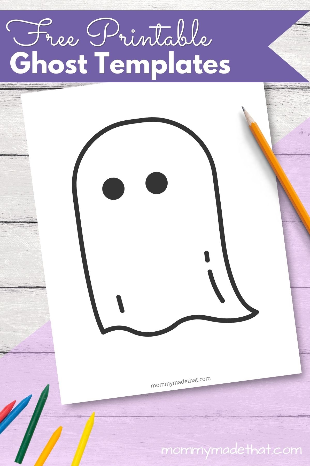 Free Printable Ghost Eyes And Mouth Template