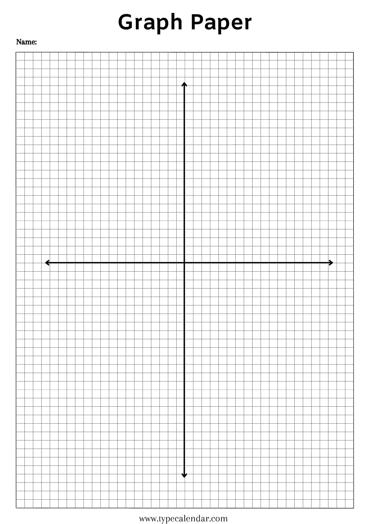 Graph Paper Template Printable