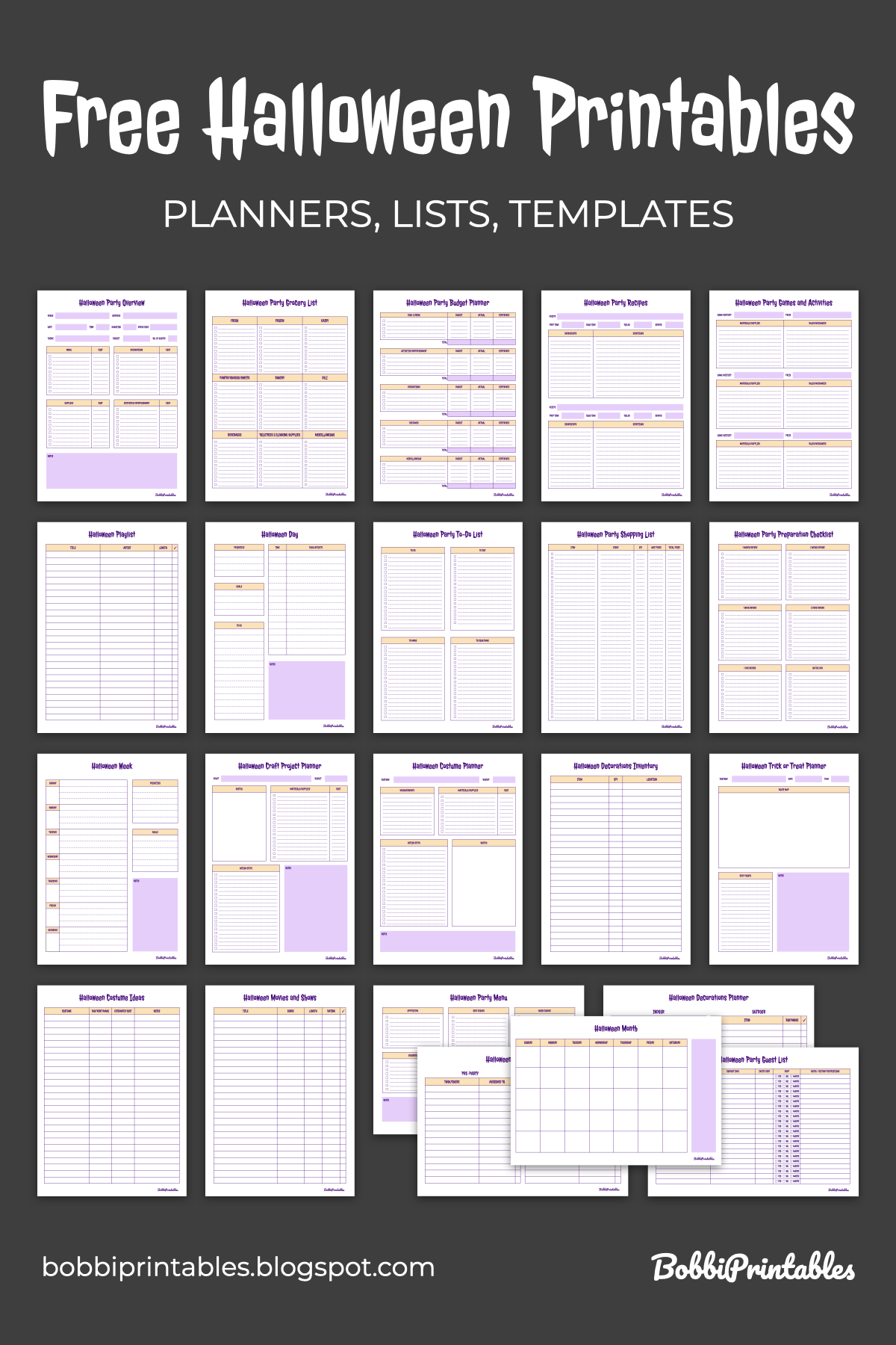 Free Printable Halloween Templates Printable