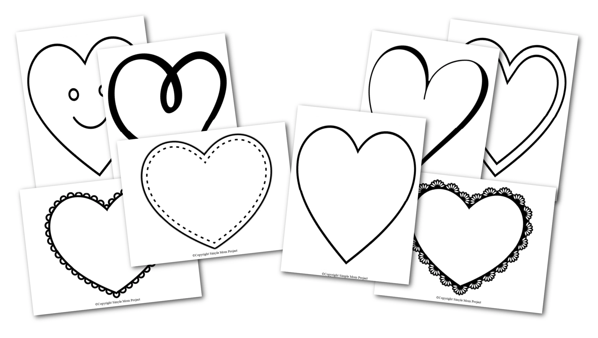 Big Heart Template Printable Free