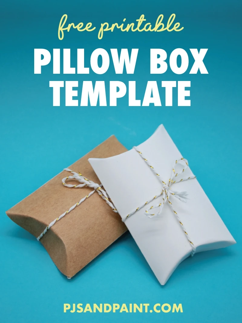 Free Printable Pillow Box Template DIY Gift Box Pjs And Paint