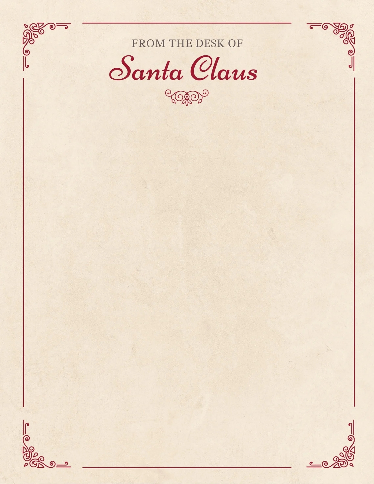 Free Printable Santa Letter Templates You Can Customize Canva
