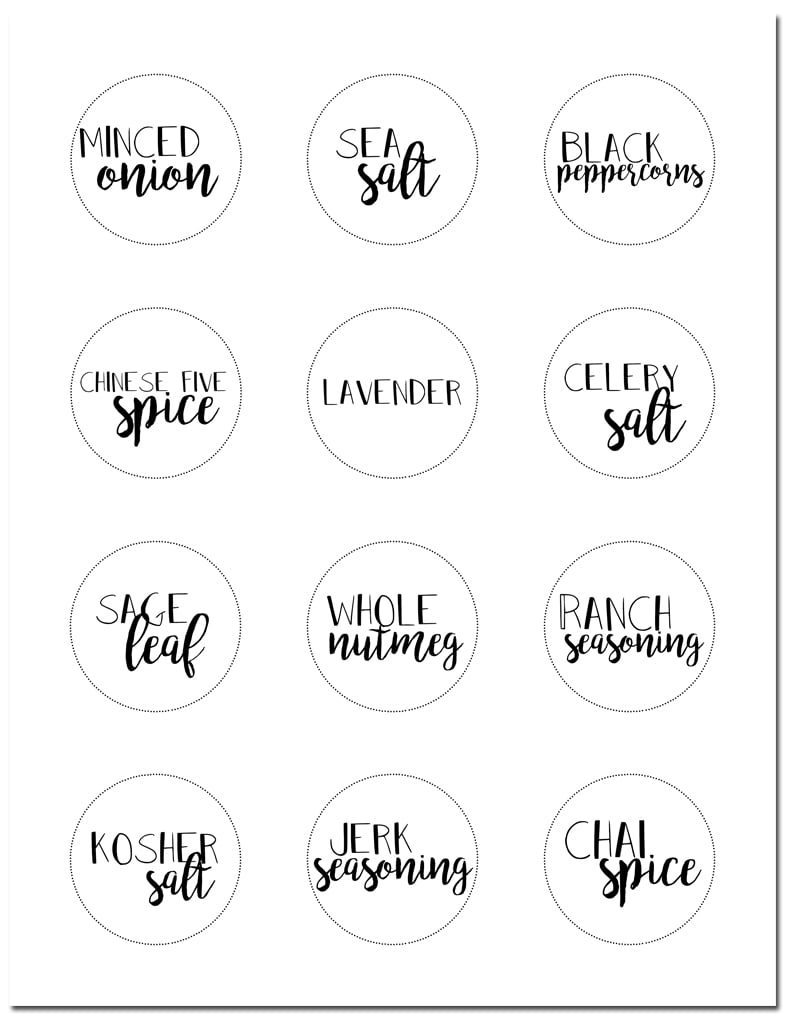 Downloadable Free Printable Round Labels Template