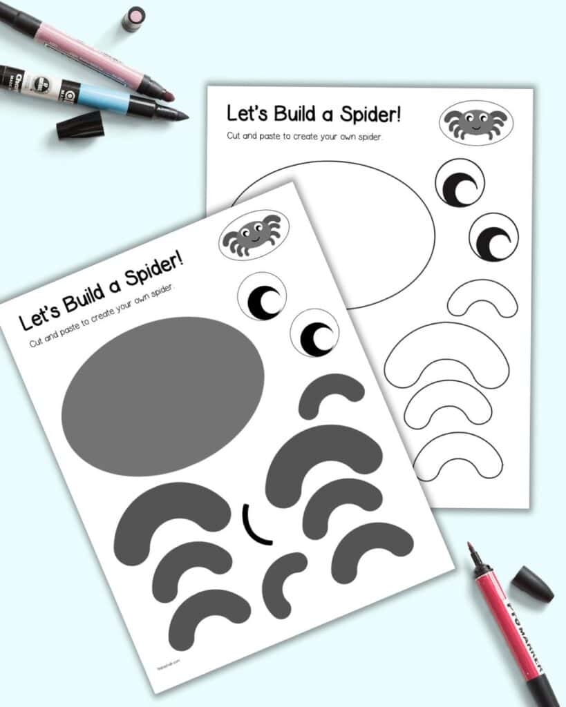Free Printable Spider Craft Template The Artisan Life