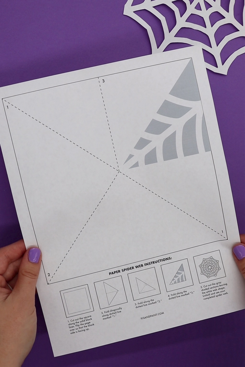 Free Printable Spider Web Template Halloween Craft Pjs And Paint