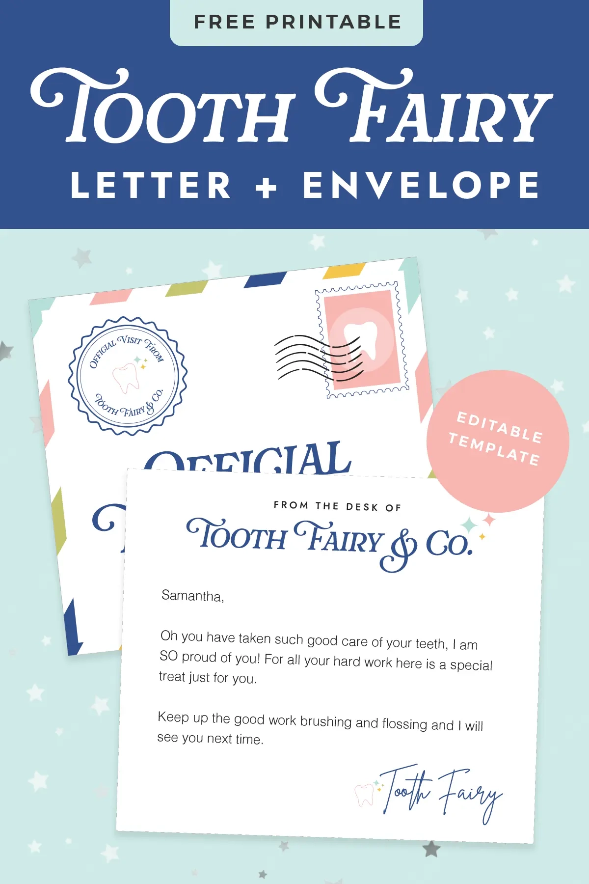 Free Printable Tooth Template