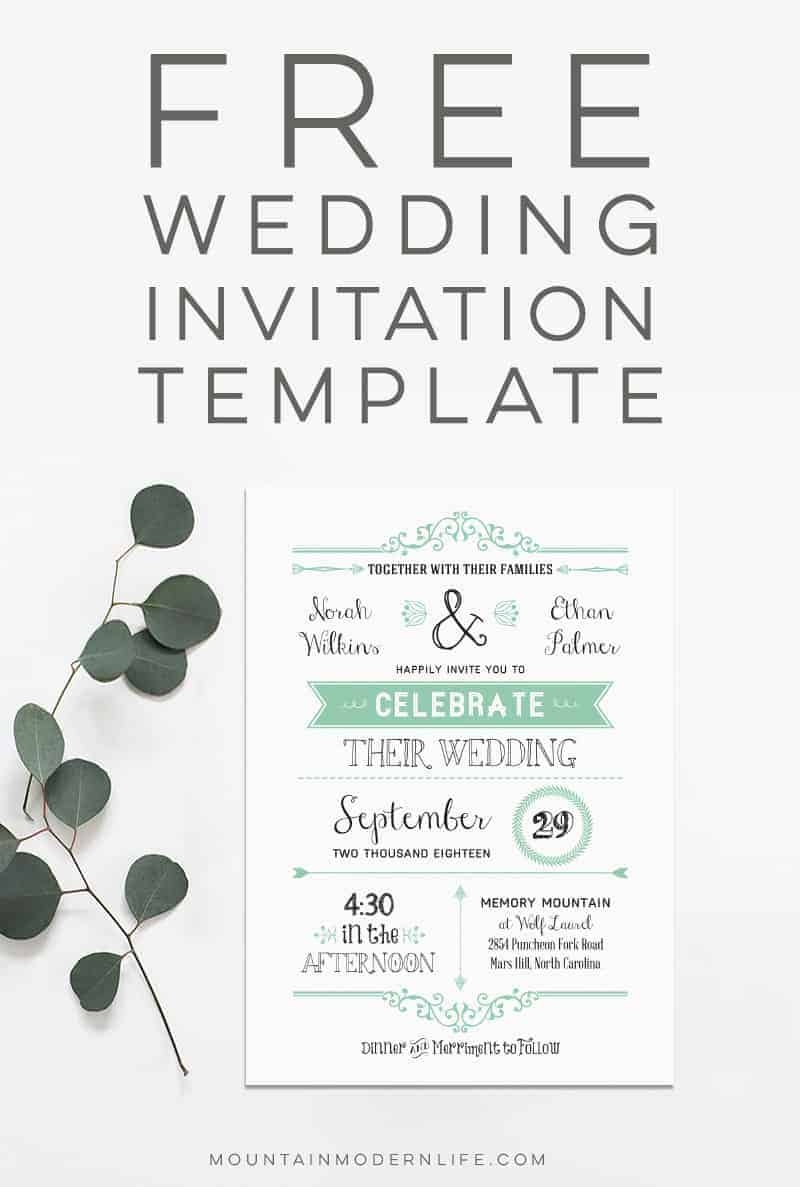Printable Invitation Templates For Free