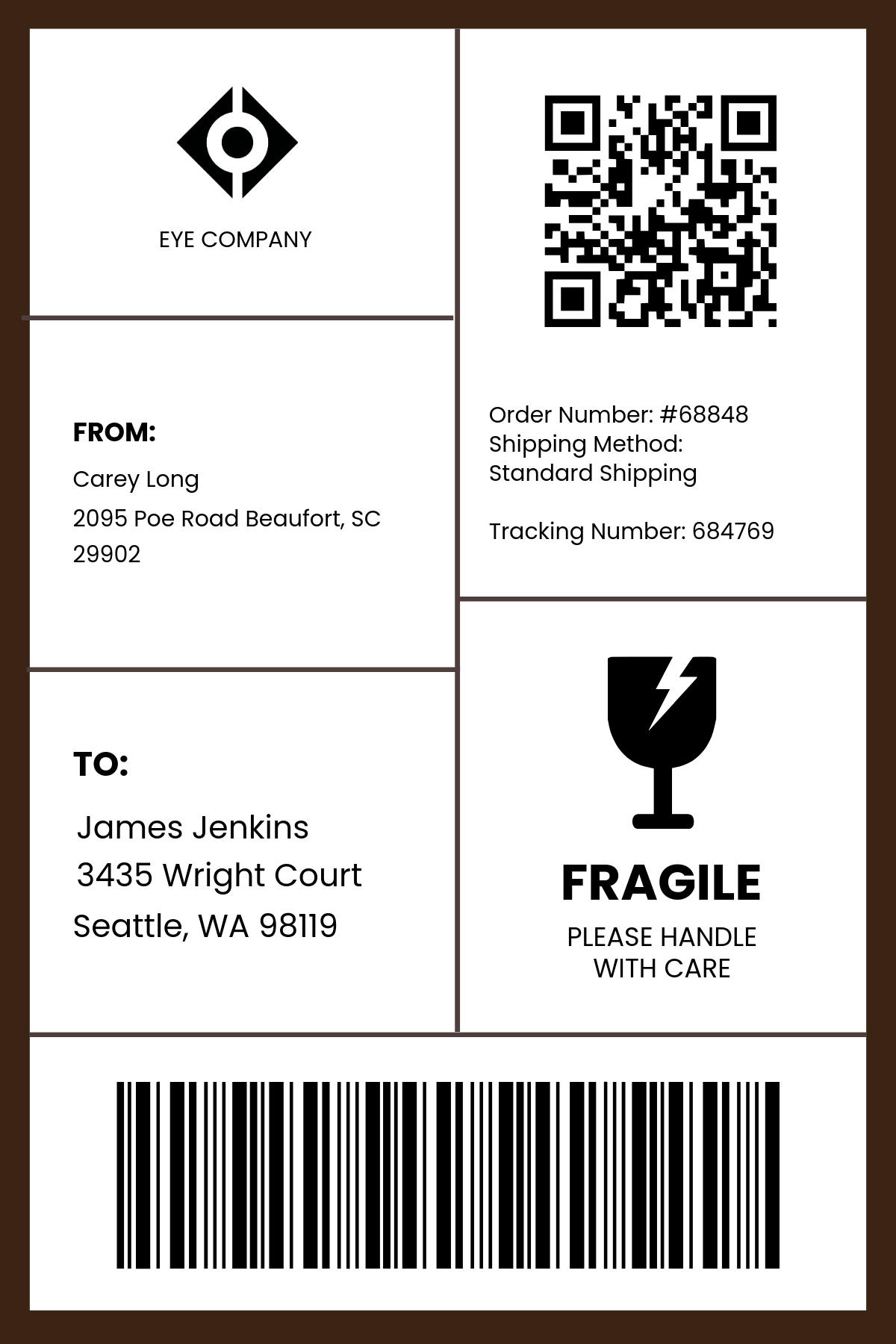 Free Shipping Label Templates Editable And Printable