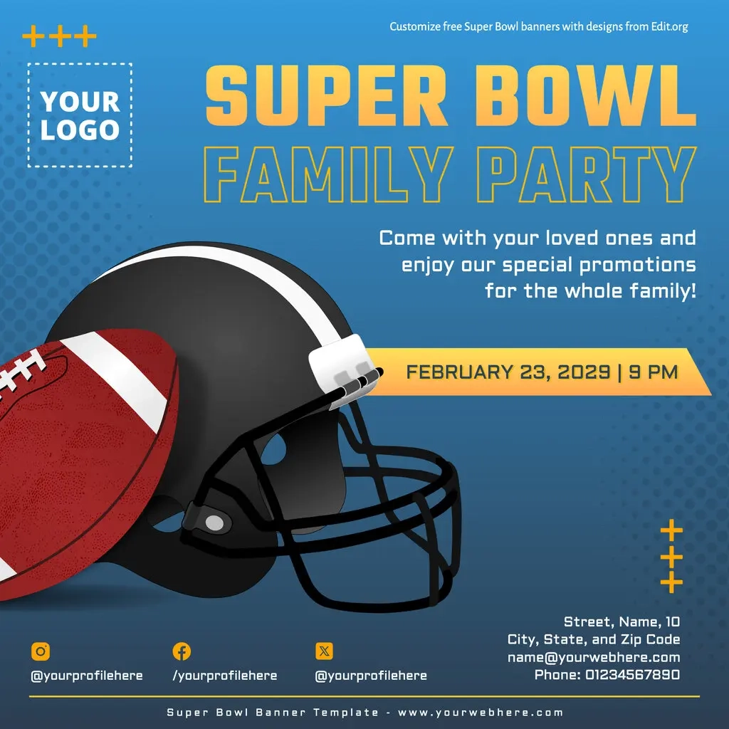 Free Super Bowl Invitation Templates