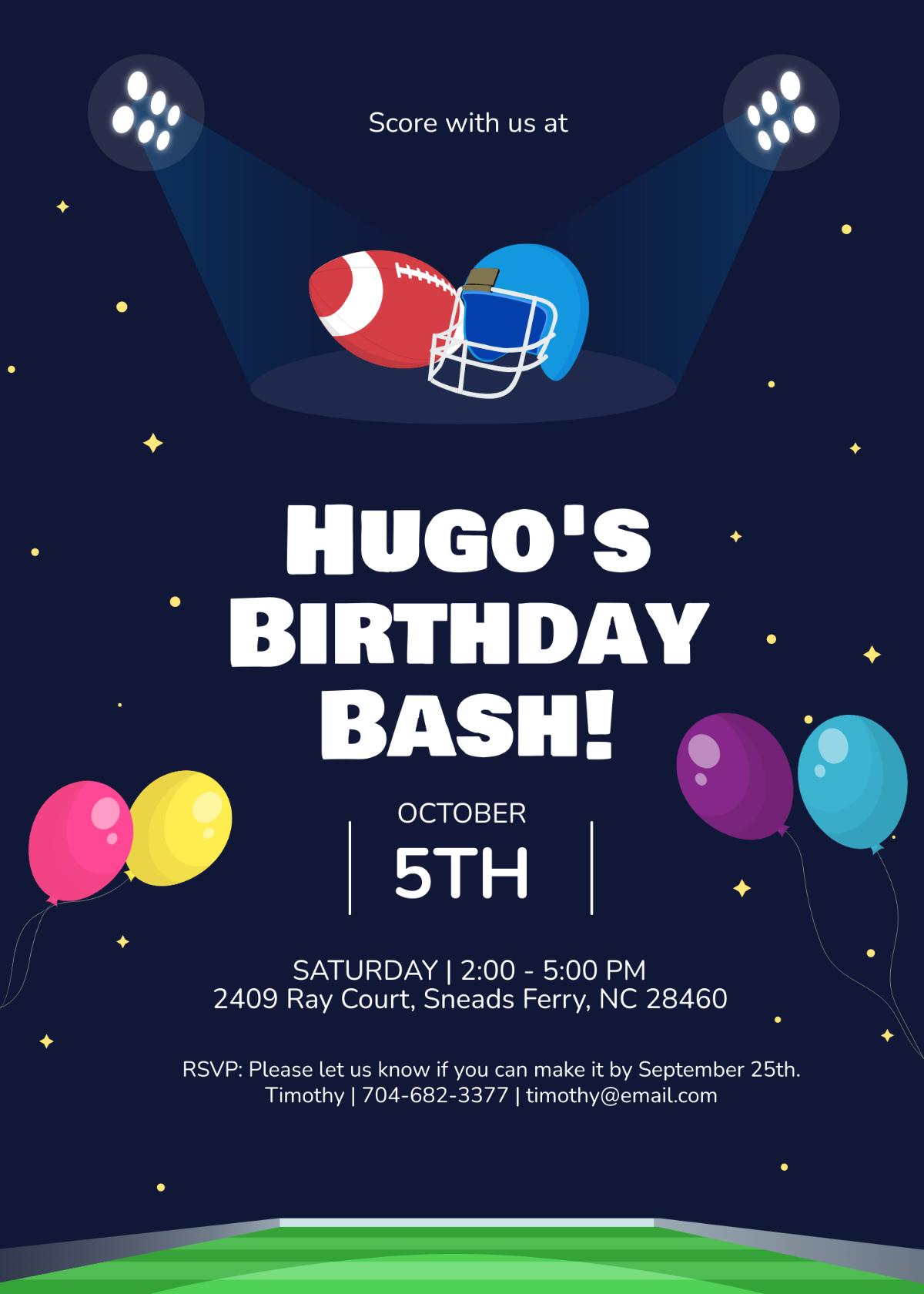 Free Super Bowl Ticket Invitation Template To Edit Online