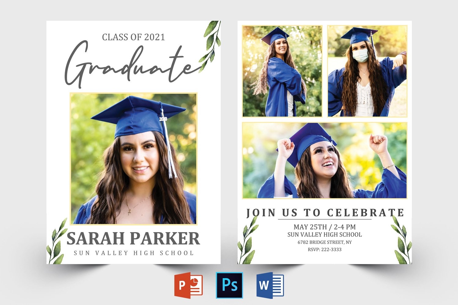 Graduation Announcement Template Graduation 1344074 Worksheets Library