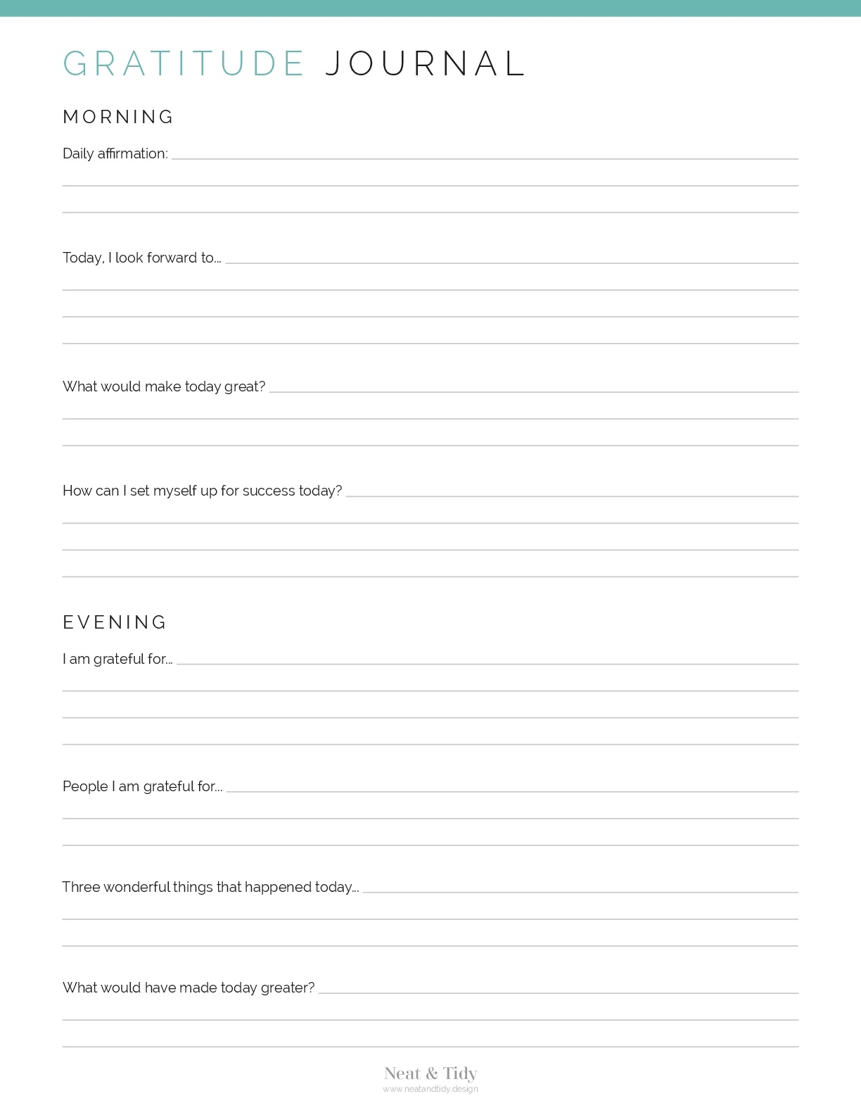 gratitude journal