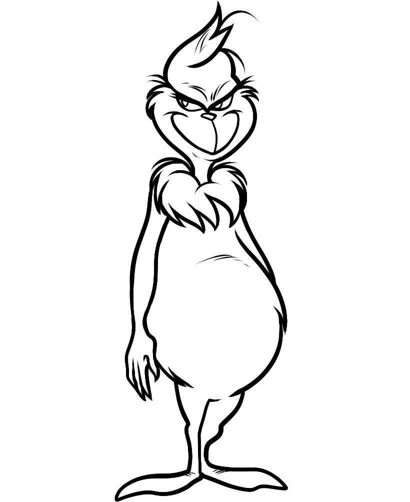 Grinch Coloring Pages Free Printable Grinch Worksheets Library