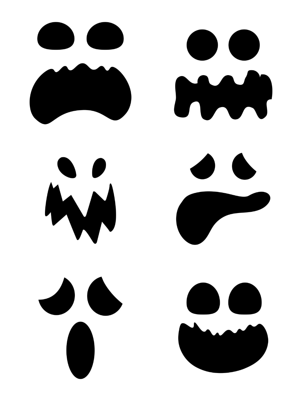 Halloween Ghost Stencils 15 Free PDF Printables Printablee